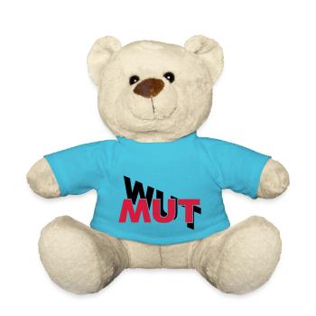 Mut hilft gegen Wut - Teddy - Atollblau - Vorne