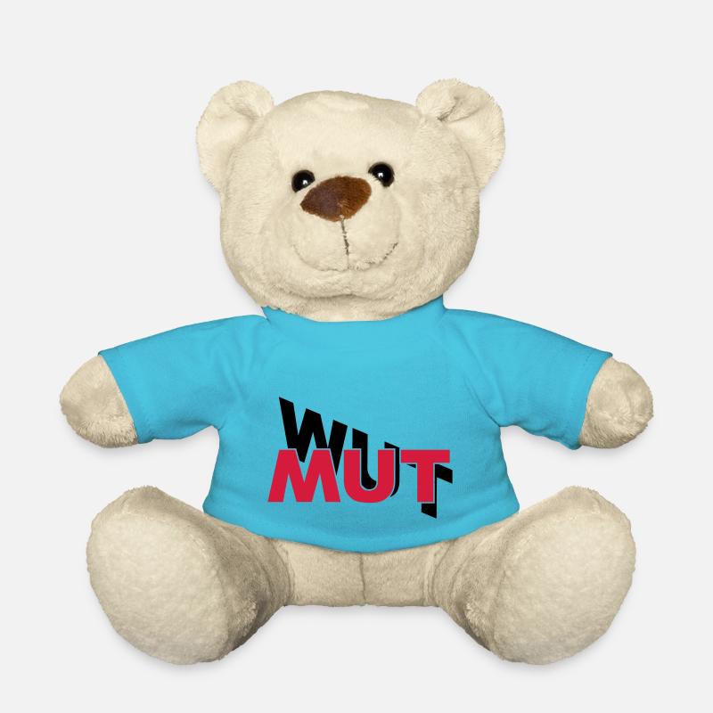 Mut hilft gegen Wut - Teddy - Atollblau