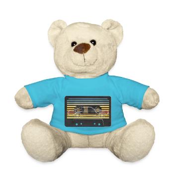 70's cassette car - Nounours - bleu outremer - Devant