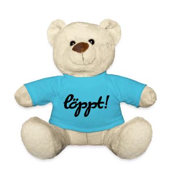 löppt - Teddy Bear - atoll blue - Front