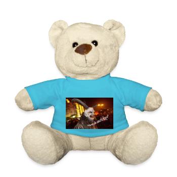 Warst du auch brav? - Teddy - Atollblau - Vorne
