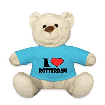 I love Rotterdam - Teddy Bear - atoll blue - Front