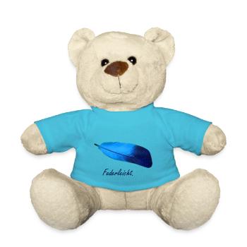 Feder Federleicht Vogel - Teddy - Atollblau - Vorne