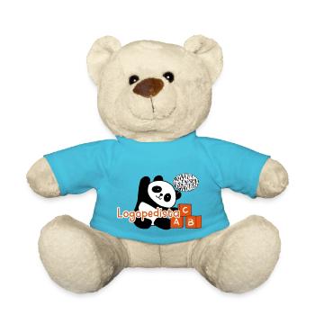 Panda Speech Therapist - Teddy Bear - atoll blue - Front