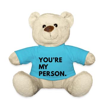 Du bist meine Person Greysanatomy - Teddy - Atollblau - Vorne