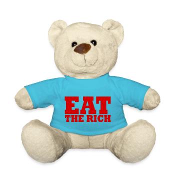 Eat the rich - Teddy - Atollblau - Vorne