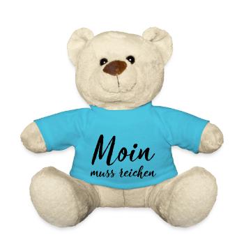 Moin doit être riche du nord de l’Allemagne Plattdeutsch - Nounours - bleu outremer - Devant