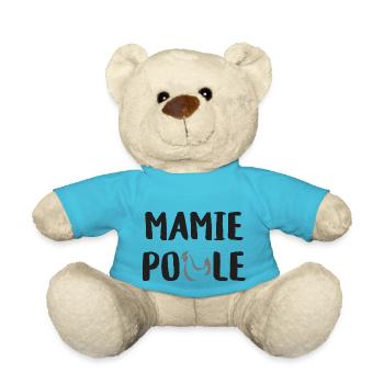 Mamie Poule - Grand-mère Grand-mère fête des mères - Teddy Bear - atoll blue - Front