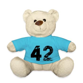 42 - Teddy Bear - atoll blue - Front