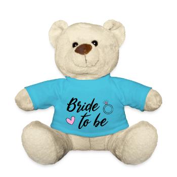 Bride to be - Bachelor Party - Teddy Bear - atoll blue - Front