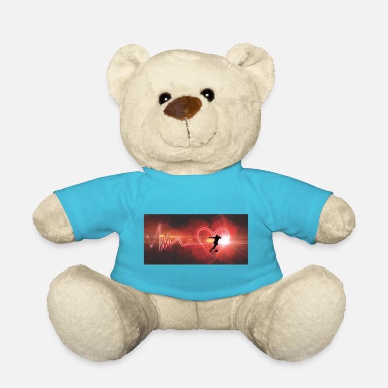 Fussball liebe - Teddy - Atollblau
