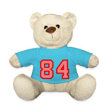 Cool Retro Retrostyle Numéro de maillot numéro de dos - Nounours - bleu outremer - Devant