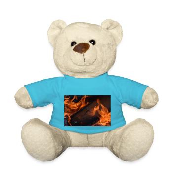 Dark Flames - Teddy Bear - atoll blue - Front