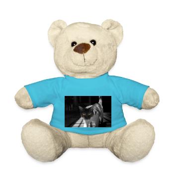 the cat with the sweet look - Teddy Bear - atoll blue - Front