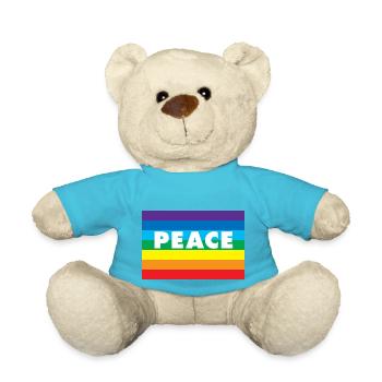 PEACE Ukraine - Teddy - Atollblau - Vorne