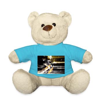 Abstrakte Lichter schwarz und gelb - Teddy - Atollblau - Vorne