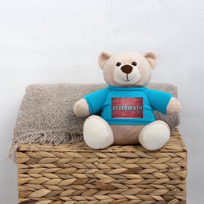 Aftermath sign lettering saying Graffiti on Brick Teddy Bear