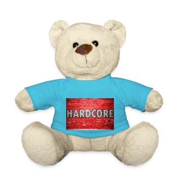 Hardcore Brick Wall Graffiti - Teddy Bear - atoll blue - Front