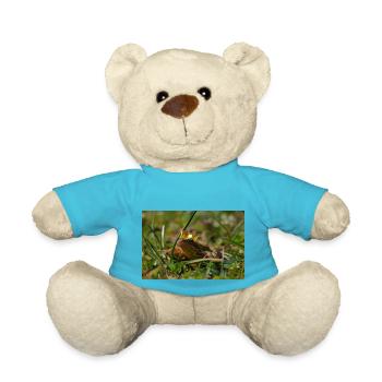 Froschkönig wie im Märchen - Teddy - Atollblau - Vorne