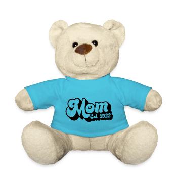 2023, Maman en devenir, Révélation de grossesse - Nounours - bleu outremer - Devant