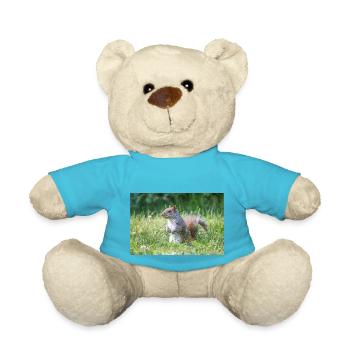 stehendes Grauhörnchen (Sciurus carolinensis) grey - Teddy - Atollblau - Vorne