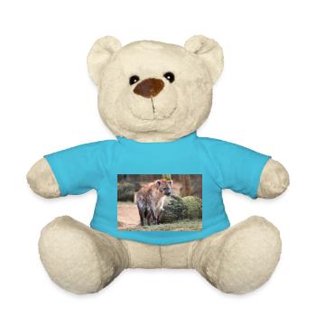 hyena or hyaena or harpy (in german Hyäne) Hyaenid - Teddy Bear - atoll blue - Front