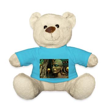 god by daniel costa 4 - Teddy Bear - atoll blue - Front