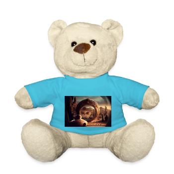 olho deserto by daniel costa - Teddy Bear - atoll blue - Front
