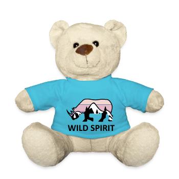 Adventure Travel Hiking Mountain - Teddy Bear - atoll blue - Front
