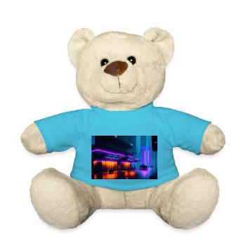 AI-Art Future Picture - Teddy - Atollblau - Vorne