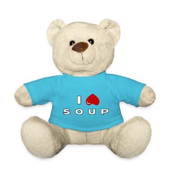 Ich hasse Suppe - Teddy - Atollblau - Vorne