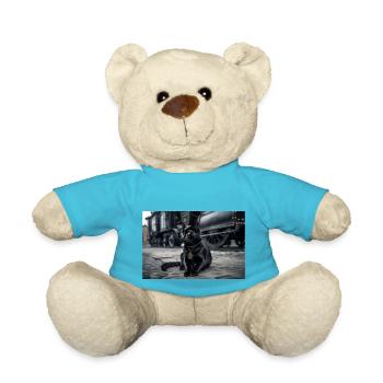 Noir chat 6 - Nounours - bleu outremer - Devant
