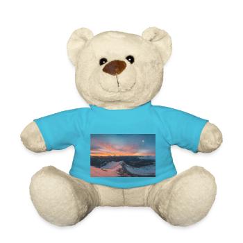 Lever de soleil alpin sur les montagnes Agrafa - Nounours - bleu outremer - Devant