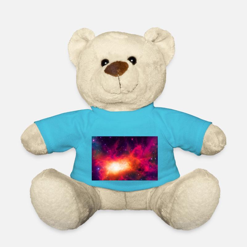 Kosmischer Nebel im Weltraum 1 - Teddy - Atollblau