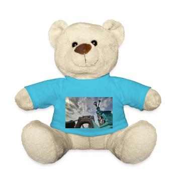 Tower Bridge London mit bewölktem Himmel - Teddy - Atollblau - Vorne