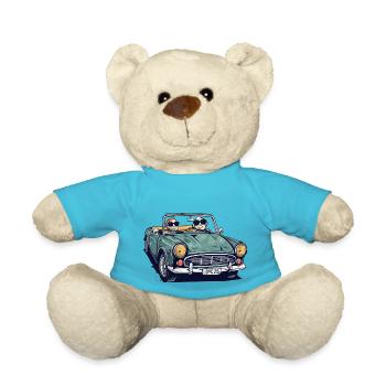 Denise and roger in a convertible - Teddy Bear - atoll blue - Front