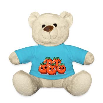 Kawaii tomato buddies - Teddy Bear - atoll blue - Front