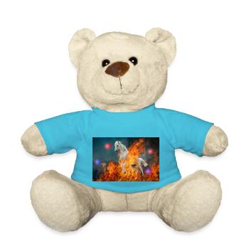 Ein brennendes Pferd. - Teddy - Atollblau - Vorne
