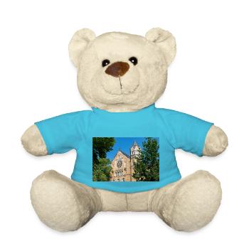 historical building secondary school Ratsgymnasium - Teddy Bear - atoll blue - Front