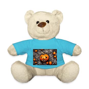 Halloween pumpkin - Teddy Bear - atoll blue - Front