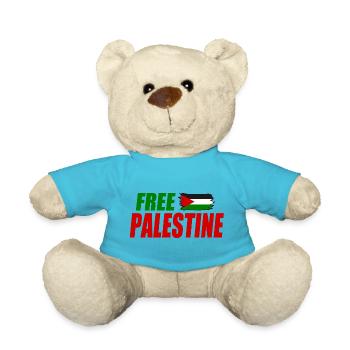 Free palestine - Teddy - Atollblau - Vorne