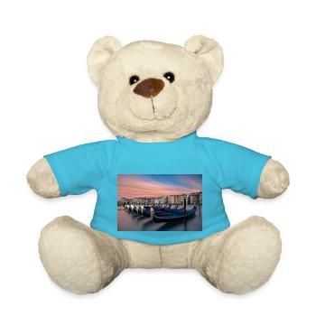 Gondolas on the Grand Canal - Teddy Bear - atoll blue - Front