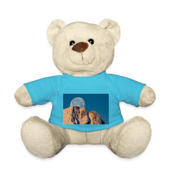 Moon behind the Zugspitze - Teddy Bear - atoll blue - Front