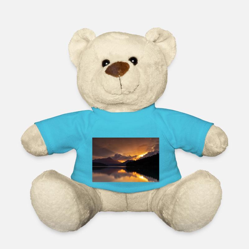 Coucher de soleil au lac Walchensee - Nounours - bleu outremer