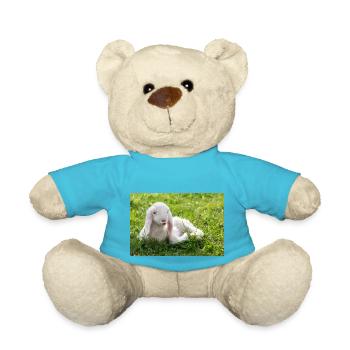 Agneau avec un baiser - Nounours - bleu outremer - Devant