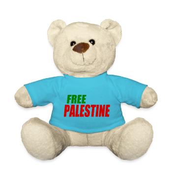 Free palestine - Teddy - Atollblau - Vorne