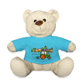 Tractor - Teddy Bear - atoll blue - Front