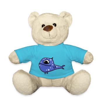 blauer Fisch - Teddy - Atollblau - Vorne