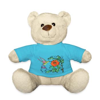 Bunter Vogel - Teddy - Atollblau - Vorne