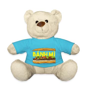 Vietnam Viet Banh Mi Brot Vietnamese I Geschenk - Teddy - Atollblau - Vorne
